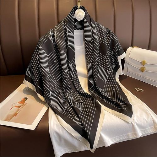 Luxury Silk Square Scarf for Women