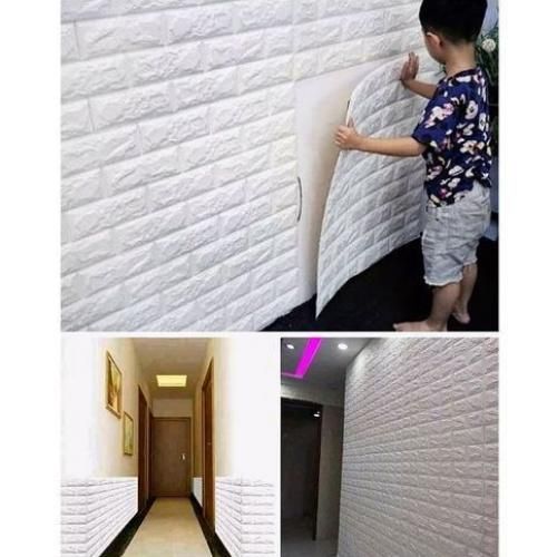 20 Removable 3D Polyethylene Foam Self-adhesive Wall Stickers Waterproof  Bedroom Living Room Wall Tiles TV Background price in Egypt | Jumia Egypt |  kanbkam