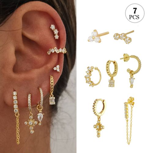 trendor Butterfly Stud Earrings for Girls Gold 333 (8 kt) 41198