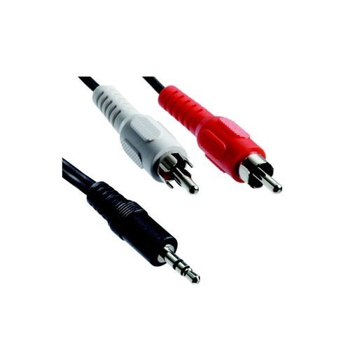 Buy Stereo Audio to 2-RCA Cable (Male to Male) - 3.5mm  in Egypt