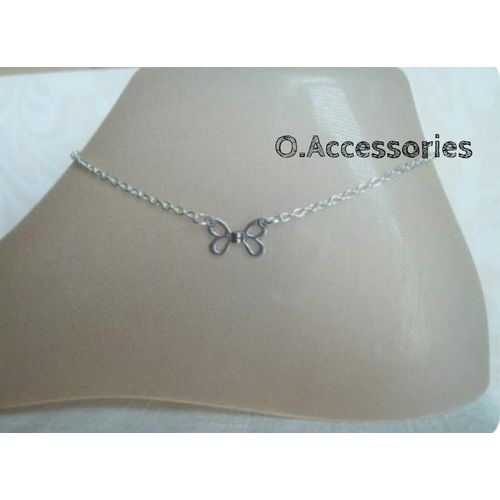 اشتري O. Accessories خلخال فضي فراشه في مصر