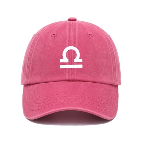 Generic  Pink Libra Baseball Cap White