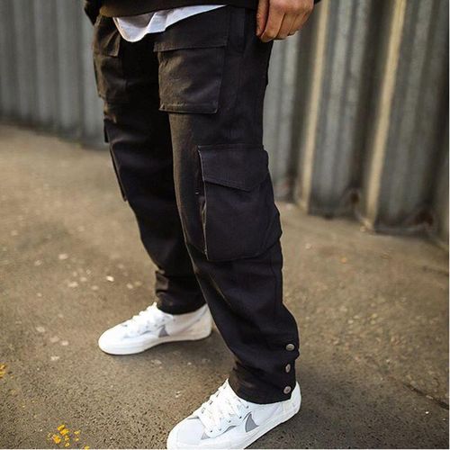 Pique Track Pants with Zipper Cuff