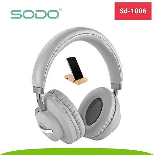 Buy SODO SD- 1006 Bluetooth Wireless Headphone - Gray + Free Mobile Holder in Egypt
