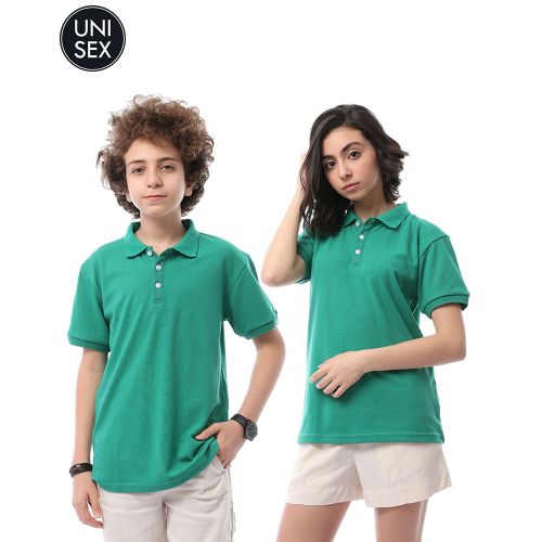 اشتري Kady Kids Pique Short Sleeves Polo Shirt - Green في مصر