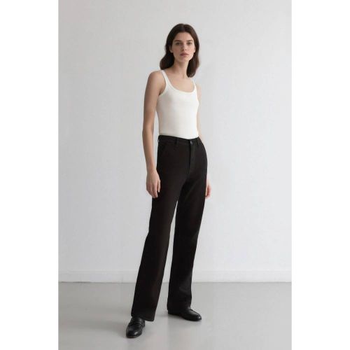 product_image_name-Defacto-Woman Straight Trousers - Black-4
