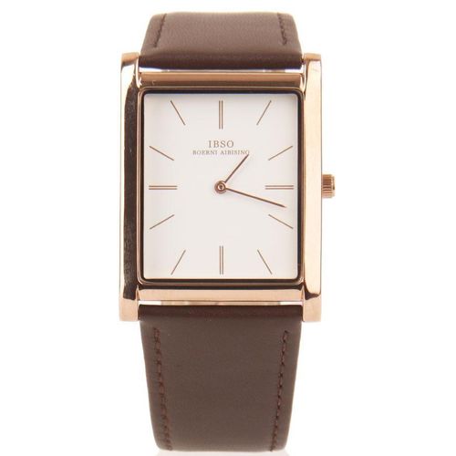 product_image_name-Ibso-ساعة كلاسيكية للرجال - لون بني - مادة جلدية-2