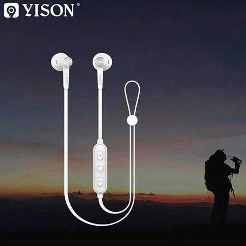 Buy YISON E13 Sports Wireless Magnetic Music Earphones - White in Egypt