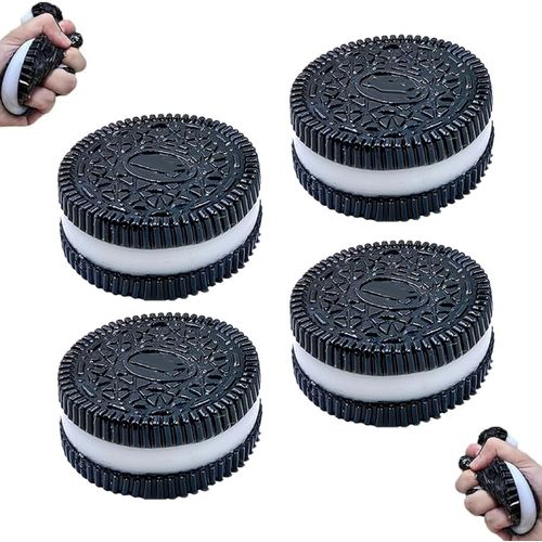 product_image_name-Generic-Pack of 4 Squeeze Toy, 6.2 cm Squeeze Toy, Elastic Sensory Toy, Stress Relief Toy, Funny Anti-Stress Toy for Adults (Black)-1