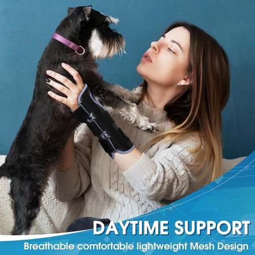 product_image_name-Generic-Wrist Brace with Thumb Spica Splint - Adjustable Thumb Wrist Support for Arthritis, Sprains, Tendonitis, Ligament Injury, Carpal Tunnel, De Quervain's Tenosynovitis and Sports Protection fit Women &-4