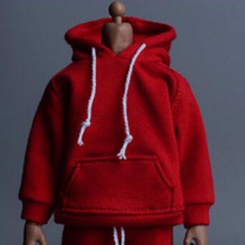 تسوق 1/12 Scale Action Figures Clothes Male And Female Dolls Red Hoodie  اونلاين