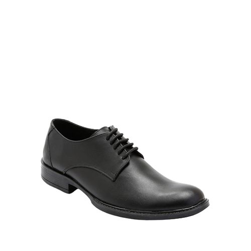 اشتري Artwork Oxford Shoes - Black Leather في مصر