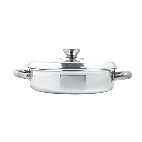 product_image_name-Al-ahram-صينية فرن الومنيوم الاهرام  بالغطا بيدين ستانلس  هاى كلاس -3 طبقات  - مقاس  28-2