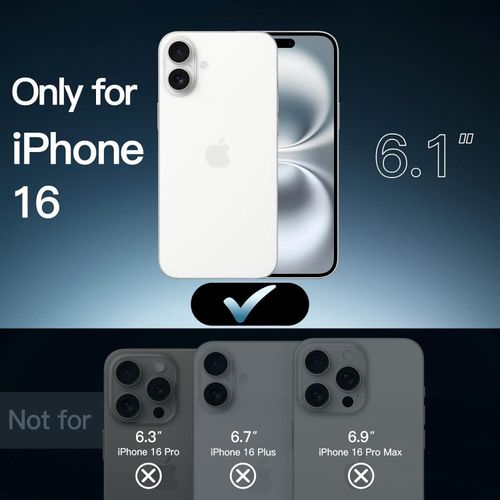 product_image_name-Generic-جراب حماية شفاف-جل البولي يوريثين المقاوم للحرارة والسيليكون المرن للخدش- لموبايل آيفون 16 - تصميم شفاف، لايفون-2