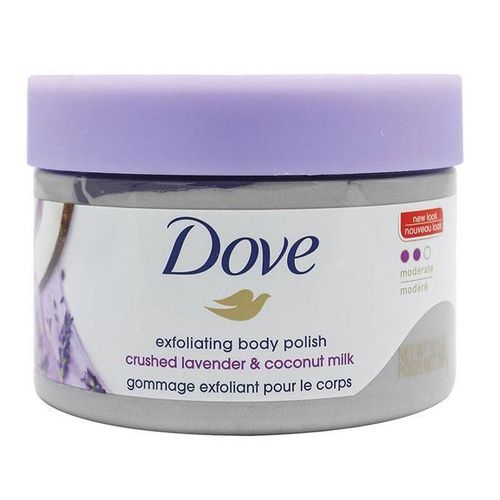 product_image_name-Dove-298 جرام مقشر لتنعيم الجسم برائحة اللافندر وحليب جوز الهند-1