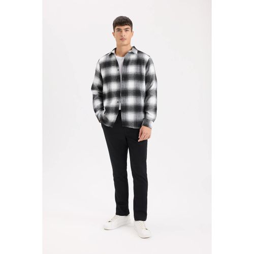 product_image_name-Defacto-Man Polo Neck Regular Fit Long Sleeve Shirt - Black-2