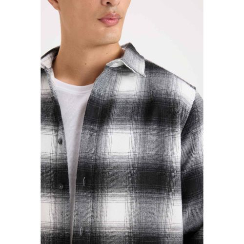 product_image_name-Defacto-Man Polo Neck Regular Fit Long Sleeve Shirt - Black-3