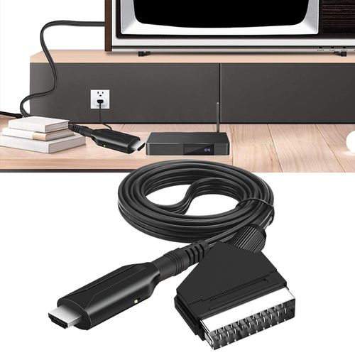 HDMI-compatible to SCART Converter Portable Plug and Play High