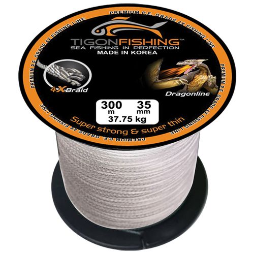 Tigon Braided Fishing Line Tigon Korea 300 M Size 35 White @ Best