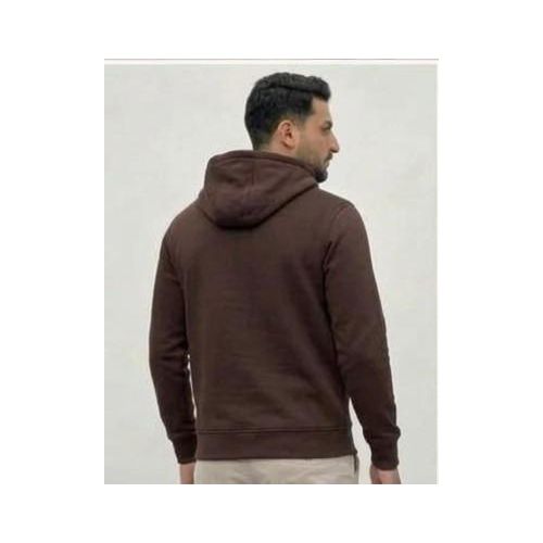 Generic سويت شيرت بني بسحاب - 100% قطن - قصة عادية - image 3