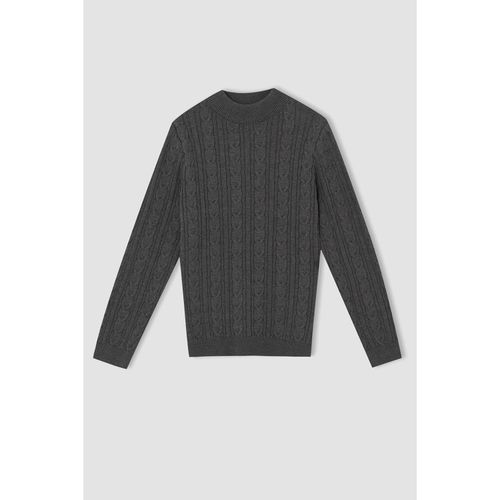 product_image_name-Defacto-Tricot Pullover - Anthra-1