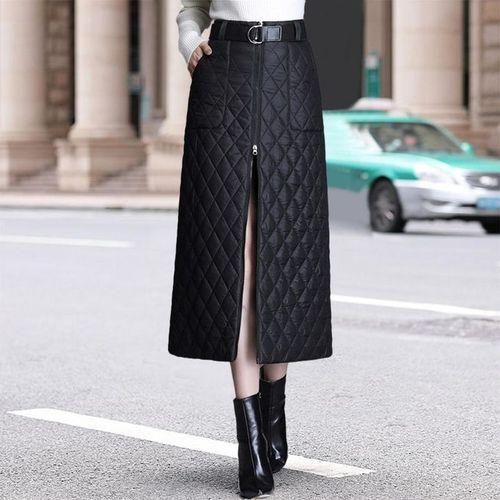 Down quilted skirt top
