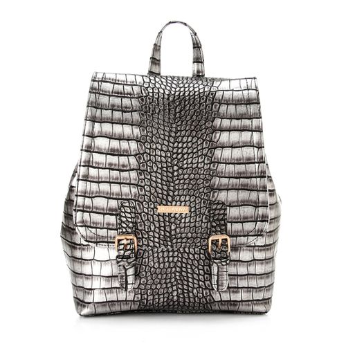 اشتري Ice Club Sofy Chiny Crocodile Skin Backpack - Silver في مصر