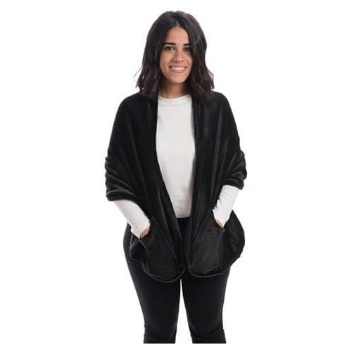 product_image_name-Generic-شال طويل ناعم من الفرو الأسود، معطف شتوي دافئ-1