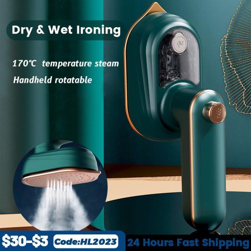 Generic Mini Folding Hanging Iron Wet and Dry Electric Steam Iron