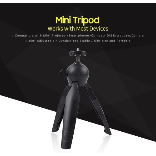 product_image_name-Generic-حامل ثلاثي القوائم صغير لسطح الطاولة مع راس كروي قابل للتعديل 360 درجة لجهاز العرض الصغير/الهواتف الذكية/دي ال اس ار المدمج/كاميرا الويب، XH-228-2