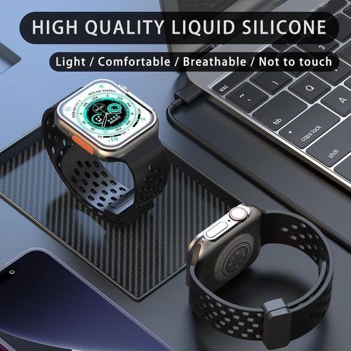 product_image_name-Generic-أحزمة مغناطيسية Dl3 Mobilak لساعة Apple Watch مقاس 49 مم 46 مم 45 مم 44 مم 42 مم، إبزيم مغناطيسي من السيليكون الناعم حزام ساعة رياضي قابل للتنفس لساعة iWatch Ultra2 Ultra SE SE2 سلسلة 10 9 8 7 6 5 4 3 2 1-5