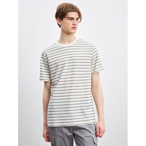 product_image_name-LC Waikiki-Crew Neck Striped Jersey Men's T-Shirt-2