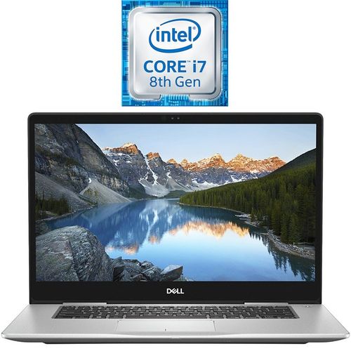 DELL Inspiron 15-7580 لاب توب - Intel Core I7 - رام 16 جيجا - هارد 1 تيرا + SSD 128 جيجا - 15.6 بوصة FHD - مُعالج رسومات 2 جيجا - Windows 10 - فضي - لوحة مفاتيح باللغة الإنجليزية