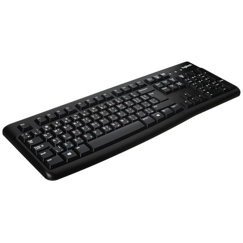 Logitech كيبورد سلكية باحرف لغة انجليزية موديل K120 بلون اسود من لوجيتك، Usb