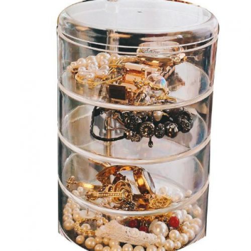 Acrylic Jewelry Organizer Four Layers Transparent Acrylic