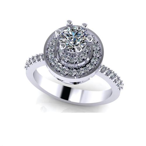 Buy Dar Women's Wedding Ring 18K White Gold Plated in Egypt