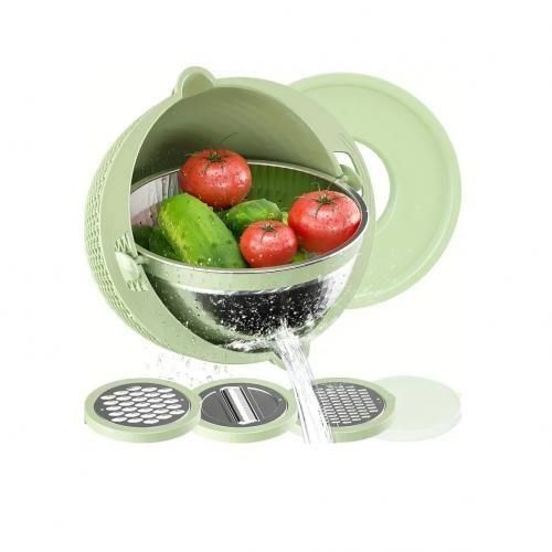 product_image_name-Generic-سلة تصفية الخضروات: تصميم رائع لمطبخك عبارة عن حاوية طعام مكونة من سلة خارجية من البلاستيك المقوي-1