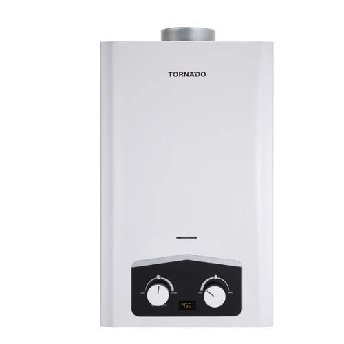 اشتري Tornado GH-MP10N-A Gas Water Heater - 10 Litre - Digital - White في مصر