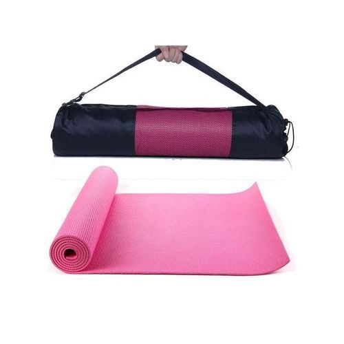 Generic Yoga Mat With Carrying Bag - 6 Mm - Pink @ Best Price Online