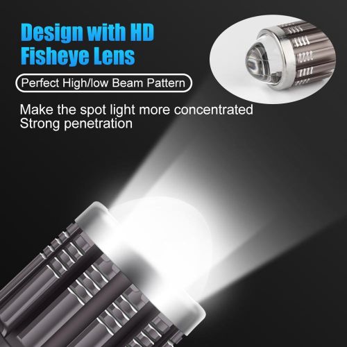 LED Double Couleur H4 LED HS1 BA20D Lentille De Projecteur Blanc Jaune H6  Moto Phare Salut/Lo Ampoule Scooter E bike Brouillard Lampe