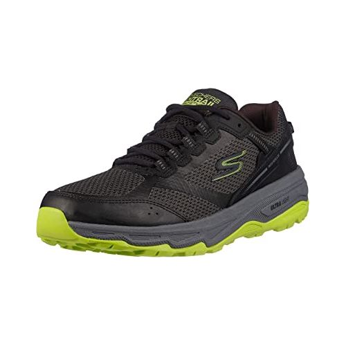 Skechers GO RUN TRAIL ALTITUDE LACE UP SNEAKERS FOR MEN IN BLACK LIME ...