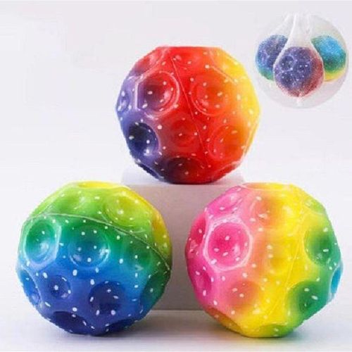 product_image_name-Generic-Mini Jump Ball, Rainbow Moon Ball, Jump Ball Super High Bouncing Lightweight For Children, Jumping Ball six Piece-1