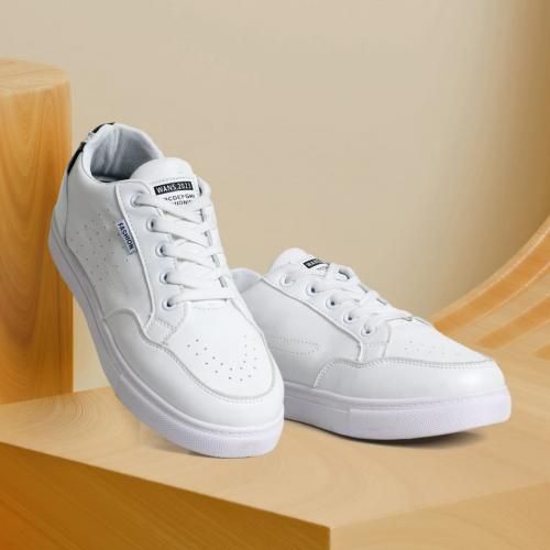 Buy Casual Flat Shoes For Men - White - BlackPlanet Nox Market Place in Egypt