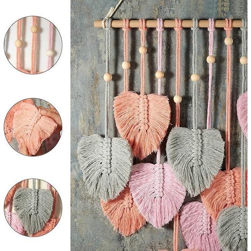 product_image_name-Antikiano-تعليق جداري ماكرامي أوراق بوهو ديكور حائط فني يدوي غزل منسوج ديكور حضانة غرفة نوم جمالية نسيج-4