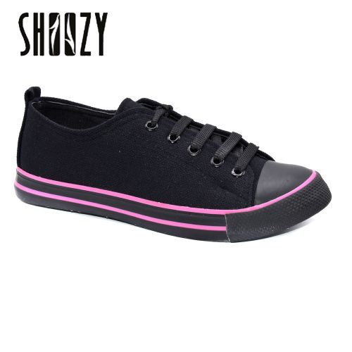 اشتري Shoozy Lace Up Sneakers - Black في مصر