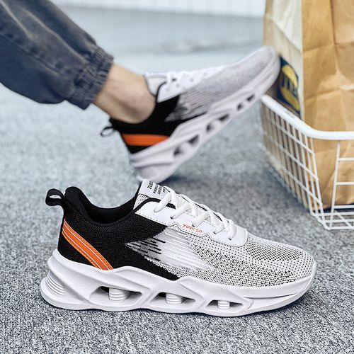 Flangesio Men's Sneakers Casual Shoes For Men Tennis Sports Shoes  Ultra-Breathable Male Athletic Sneakers Cool Designer Shockproof Cushion  Basket Shoes Man Trainers Outdoor Comfortable Shoes Men Boy's Platform  Sneakers White @ Best