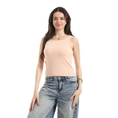 Andora Ribbed Basic Top For Women - Simon
