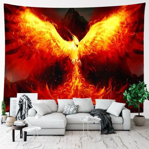 Generic Phoenix Tapestry Wall Hanging Room Deco Flying Bird Art Large Fabric Aesthetic Tapestry Bedroom Dormi Decoration Home Best Price Online Jumia Egypt