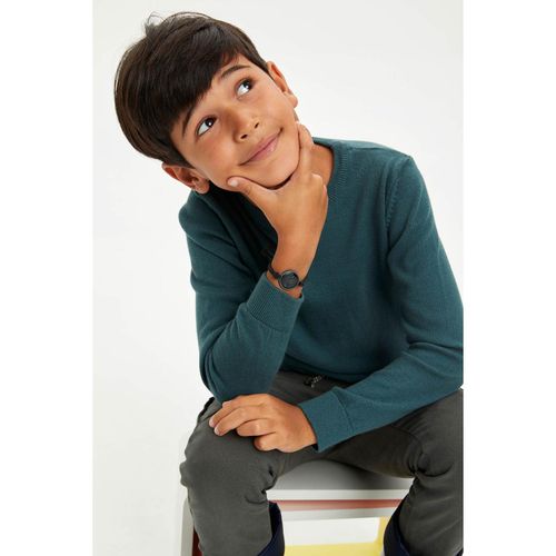 product_image_name-Defacto-Tricot Pullover - Khaki-2