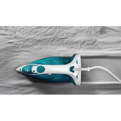 product_image_name-Tefal- Easygliss Steam Iron, 2500 Watt, FV5718 - Turquoise White-3